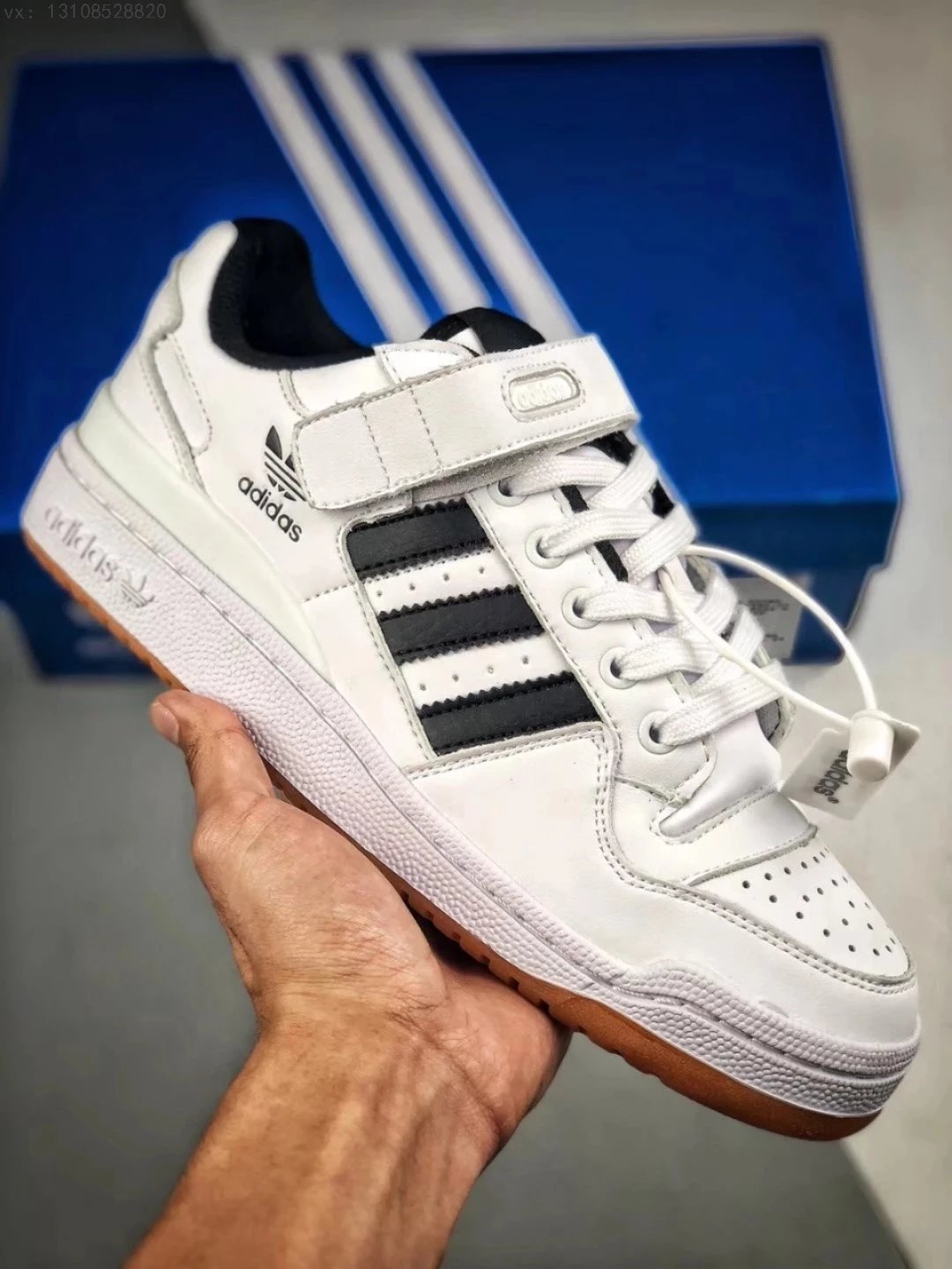 FORUM MID LOW white and black men's shoes women's shoes top leather classic velcro retro sports casual skate shoes