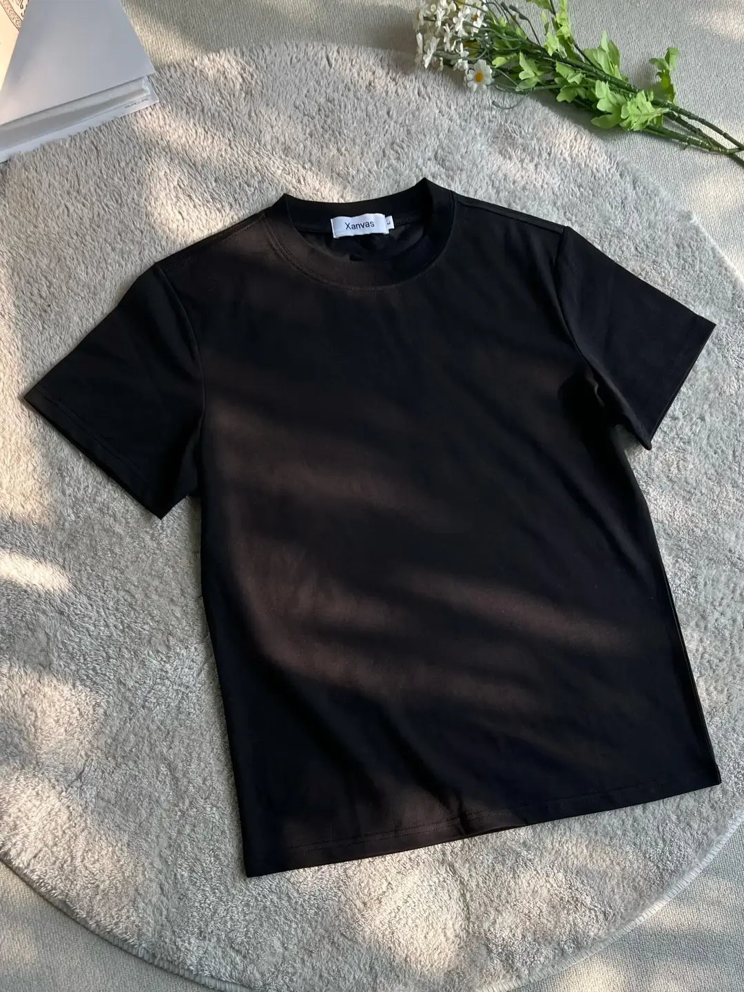 Xanvas Black Short Sleeve T-Shirt