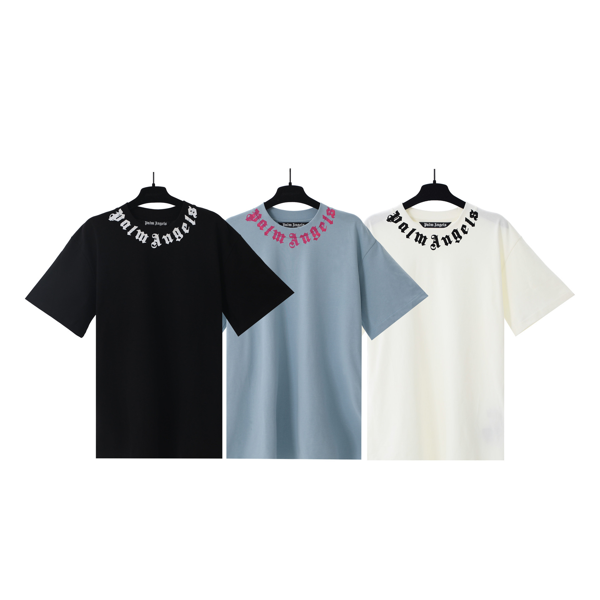 Cross-border European and American fashion brand palm angles palm collar letter logo men's and women's simple short-sleeved T-shirt QC-Foto von 1688 auf Qualit.ly