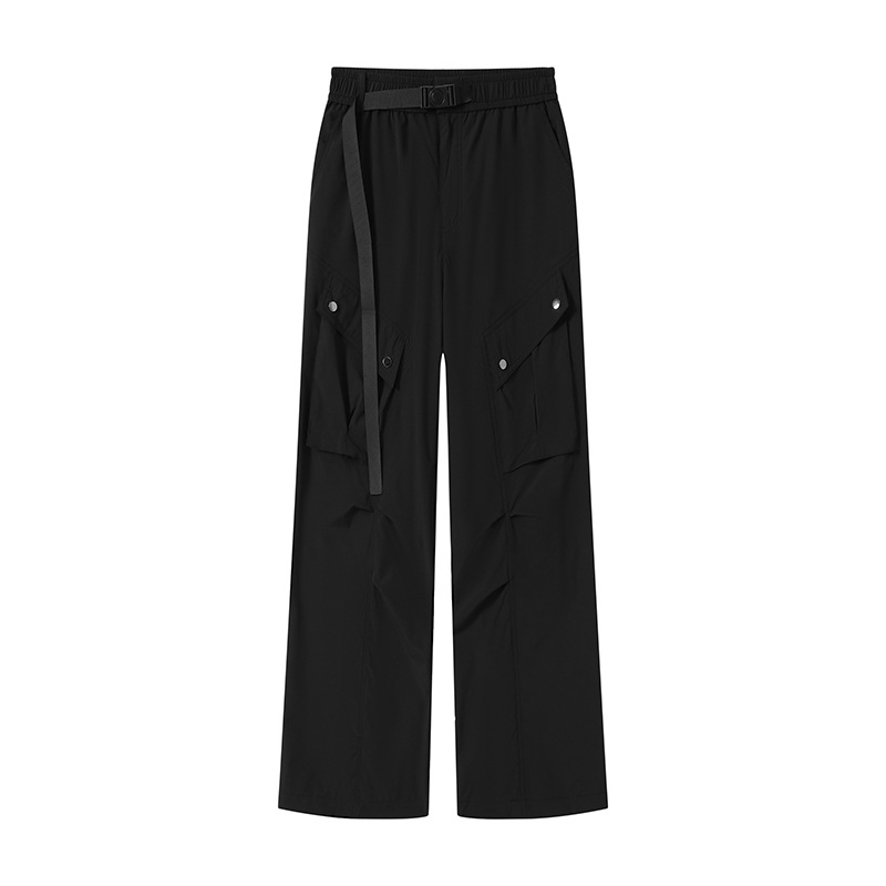 Trendy Japanese-Style Versatile Outdoor Sports Casual Pants for Men, Loose Fit, Straight-Leg, Suitable for Teenagers, Paratrooper Style