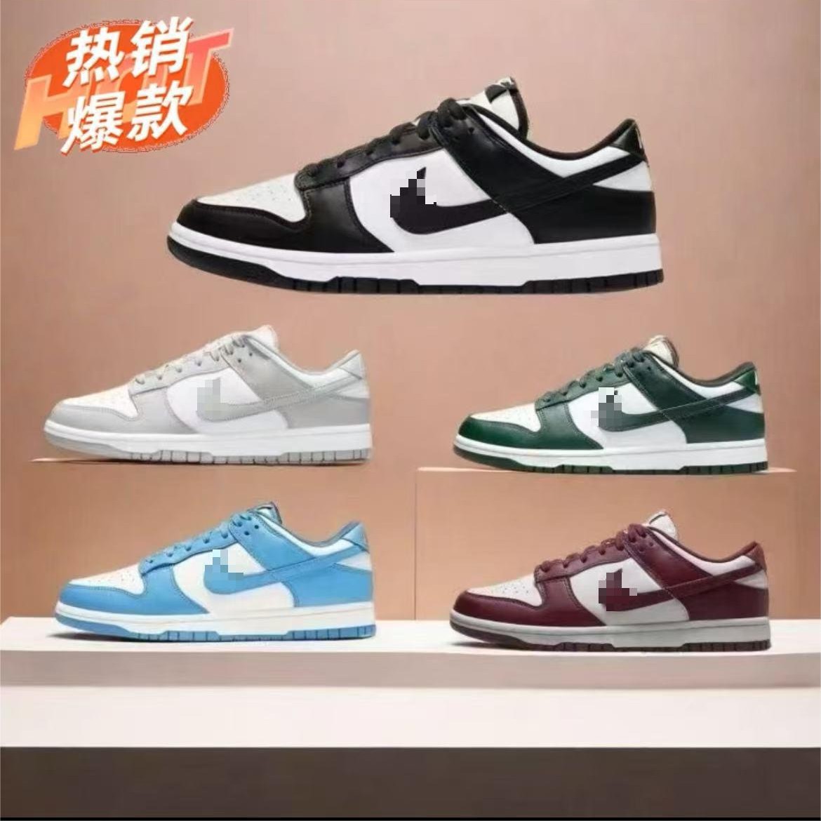 Foreign Trade Putian Dunksb Black and White Panda North Carolina Blue Shadow Gray Campus Low-Top Sneakers Men's and Women's Sports Casual Shoes Foto QC de 1688 na Qualit.ly