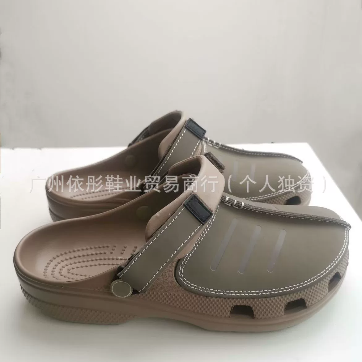Genuine leather business Youken third-generation classic Tailin hole shoes for men, outdoor beach shoes with toe caps, slippers for men, trendy and versatile