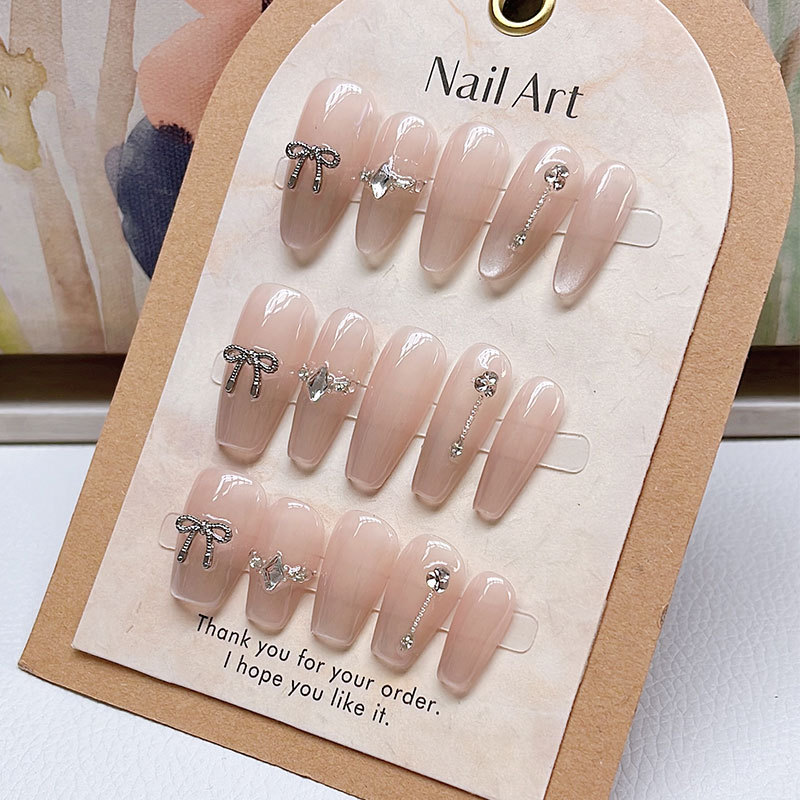 Glitter Pure Hand-worn Armor New Style Flash Cat's Eye Advanced Sense White Manicure Patch Finished Removable