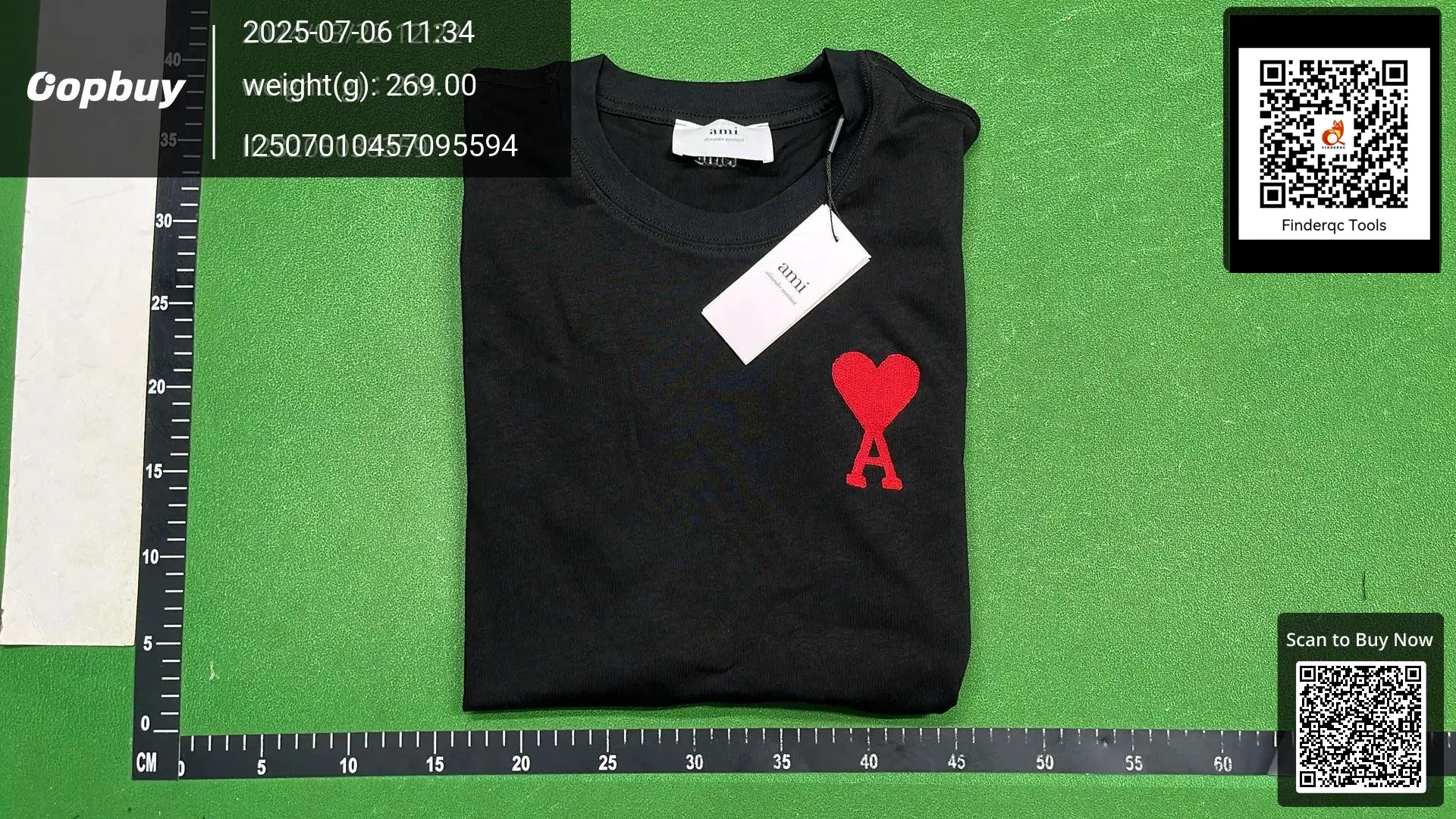 AMI Paris Ami de Coeur T-Shirt Black