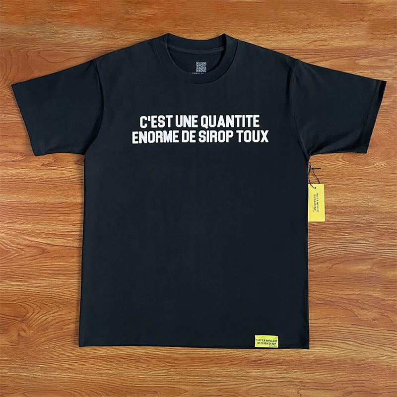 That's a Awful Lot of Cough Syrup Printed Cotton Short-Sleeve T-Shirt Foto QC de TAOBAO na Qualit.ly