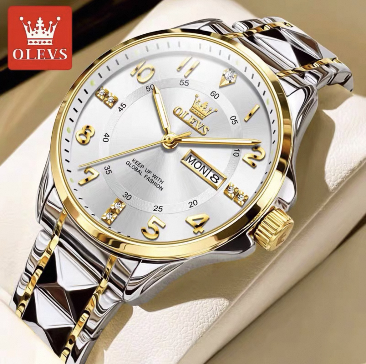 Men's Watch genuine goods Brand Name Simple Digital Send Elder Business Fully Automatic Waterproof Quartz Watch Men's Watch Top Ten