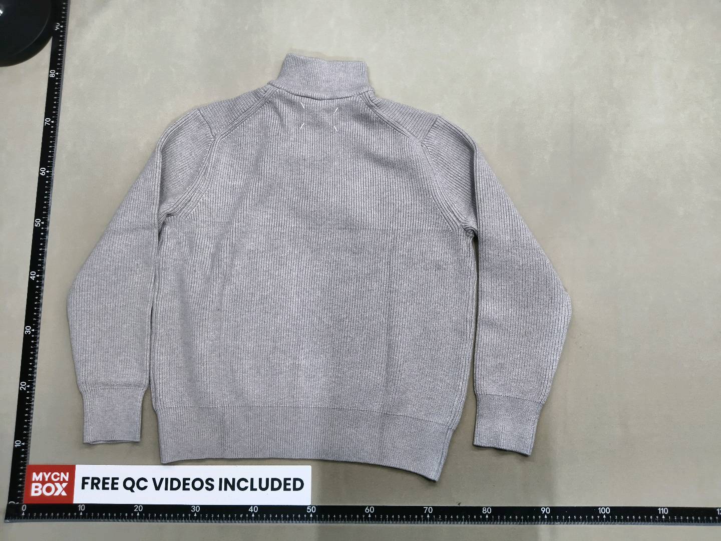 Maison Margiela Four-Corner Half-Zip Turtleneck Sweater QC
