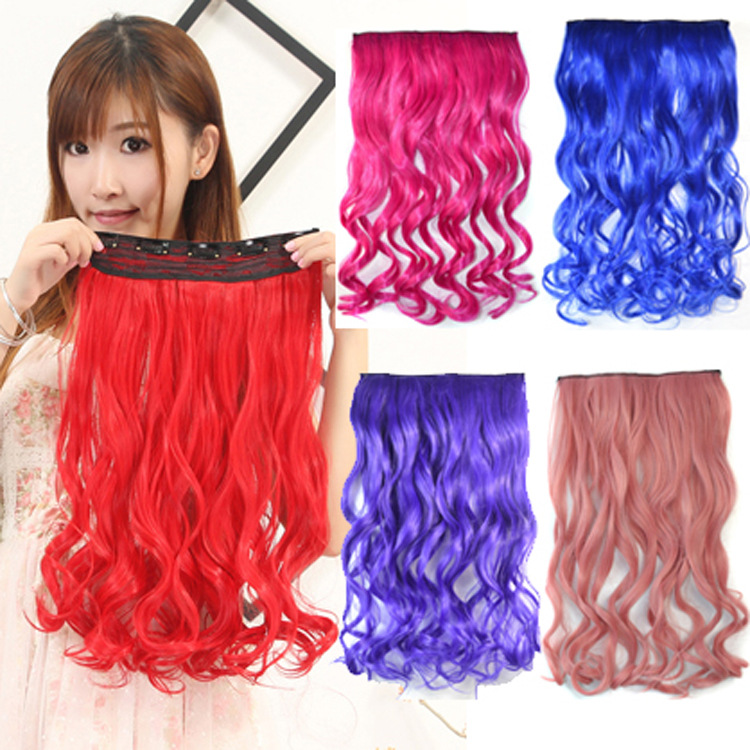 Color 5 card monochrome hair patch manufacturers wholesale one piece curly hair patch five card wig hair patch