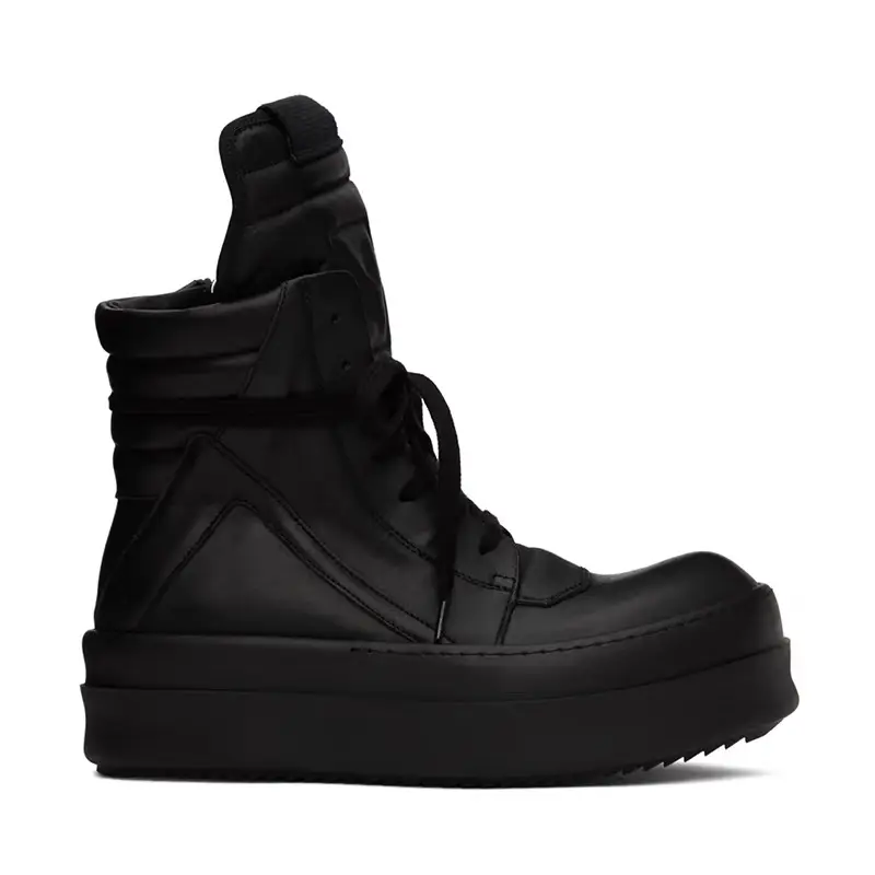 New arrival Thick High-Top Shoes for Men with Height Increase, Milk-Scented Thick Soles, Casual High-Street Sneakers with Large Hooks, Short Boots for Men, Trendy