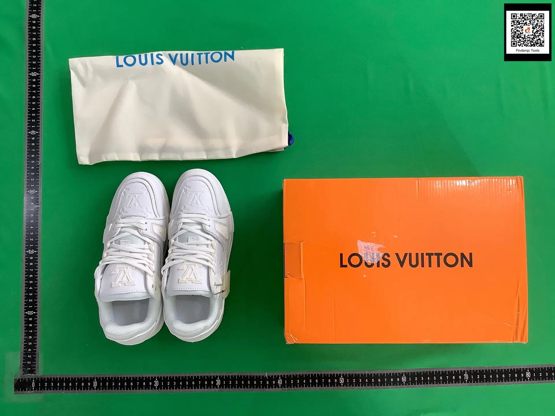 Louis Vuitton White Leather Sneakers