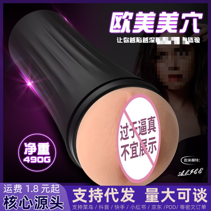 Laile Europe and America Beauty Acupoint DIY Airplane Cup True Yin Channel Soft Weak Penis Friction Male Masturbation Apparatus Fun