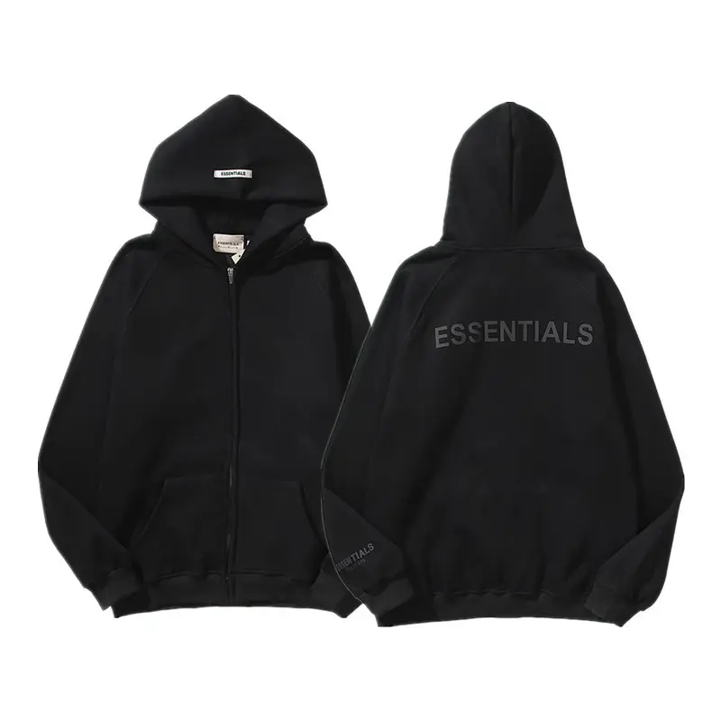 秋冬复线ESSENTIALS拉链开衫卫衣男女休闲宽松情侣装潮牌FOG外套