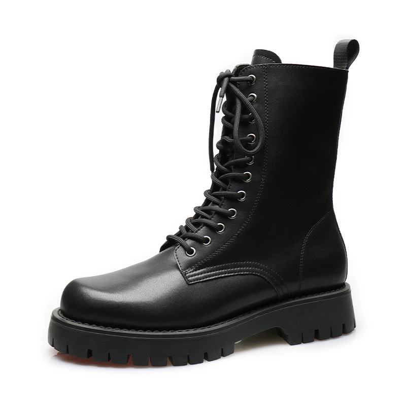 Ordering Martin Boots Men's British Style High-top Workwear Motorcycle Boots Men's Thick-soled Boots