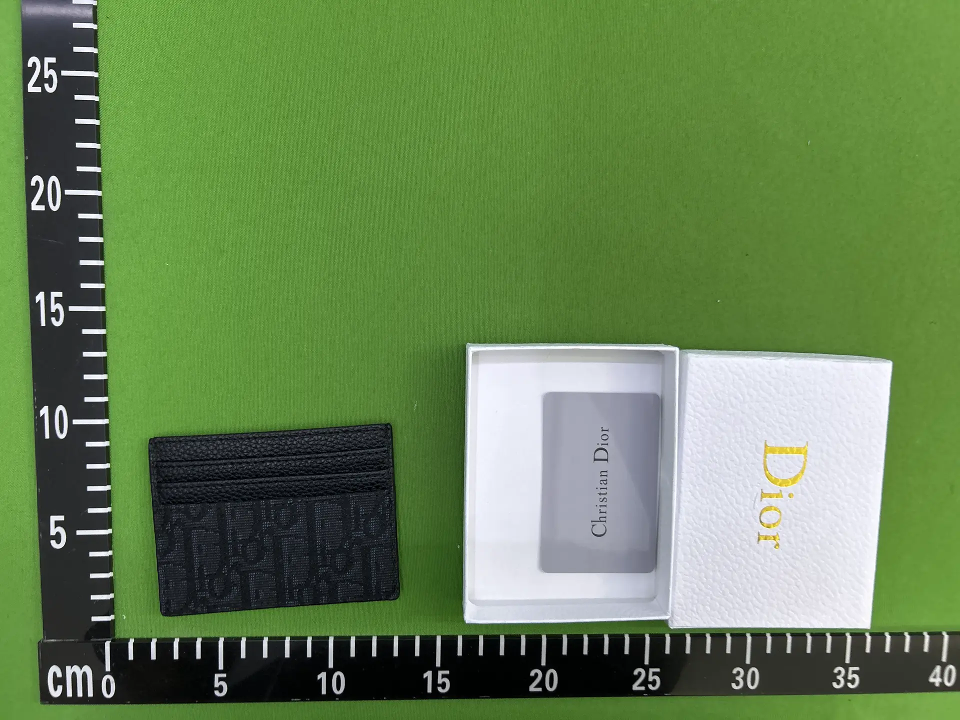 Dior CD Card Holder Black