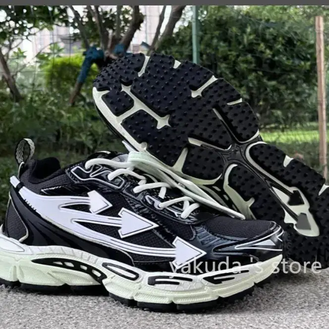 In-Stock New Off Collaboration Arrow Thick-Soled Height-Increasing Dad Shoes Couple Style Color-Blocking Classic Versatile Sneakers