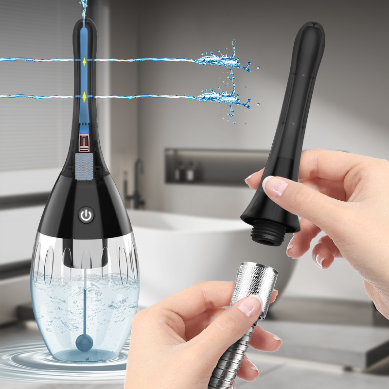 Qingliu Fully Automatic Female Vaginal Irrigator, Gynecological Electric Anal Cleaner, Private Parts Enema Sex Product