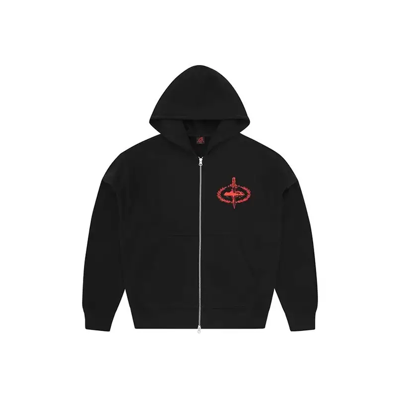 Corteiz Heavy American Street Hip-Hop Printed fleece-lined Hooded Sweatshirt Men's Trendy 21savage Coat
