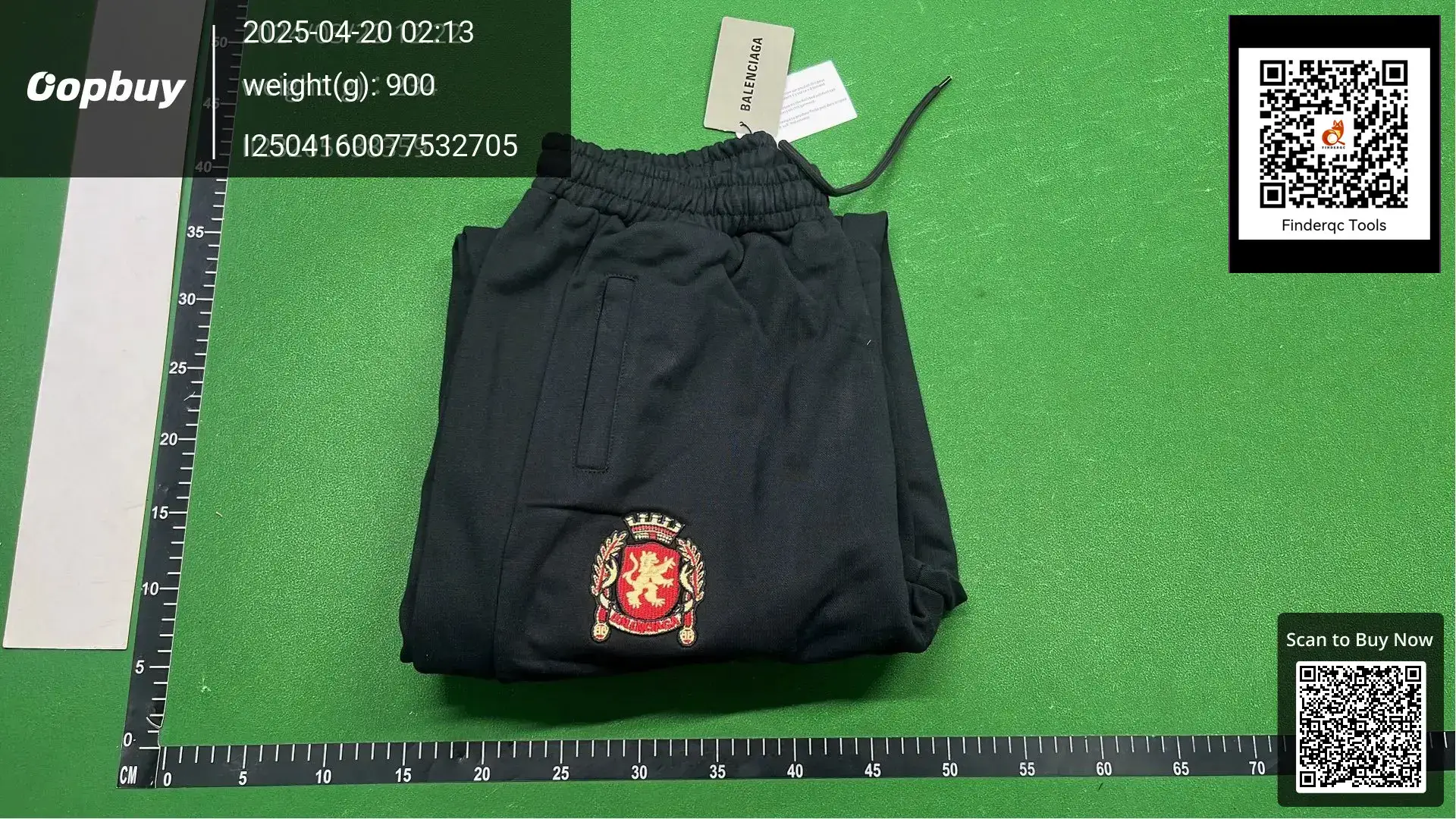 Correct version of Paris B joint Manchester United embroidery trophy LOGO black men's and women's loose pants casual pants pants