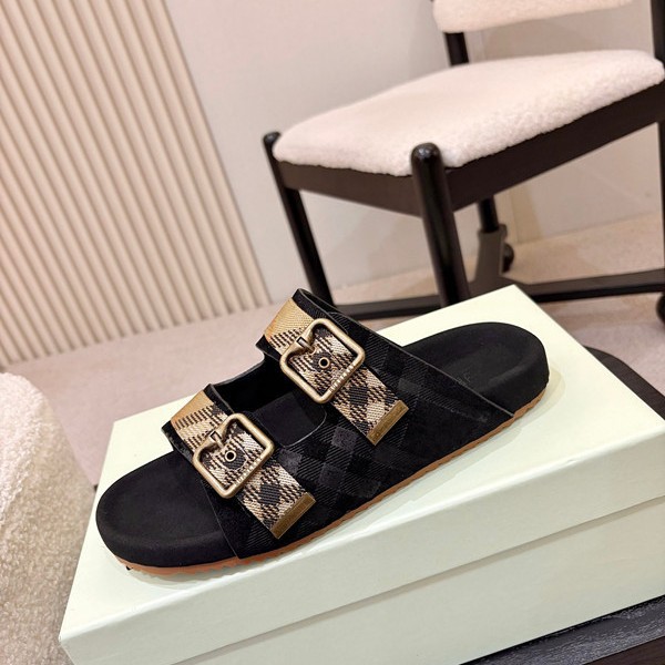 Do Not Disturb if You Are Not Sincere. Couple Style Casual Buckle Double-Strap Flat Slippers for Men and Women, Versatile Outdoor Sandals, Suede Leather Foto QC de 1688 na Qualit.ly