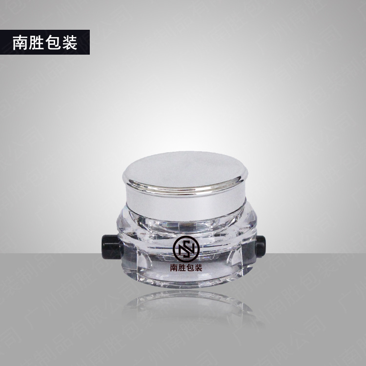 Lip film cream bottle 5G acrylic eye cream sub-pack can eyebrow cream concealer eye shadow box with brush cosmetic packaging
