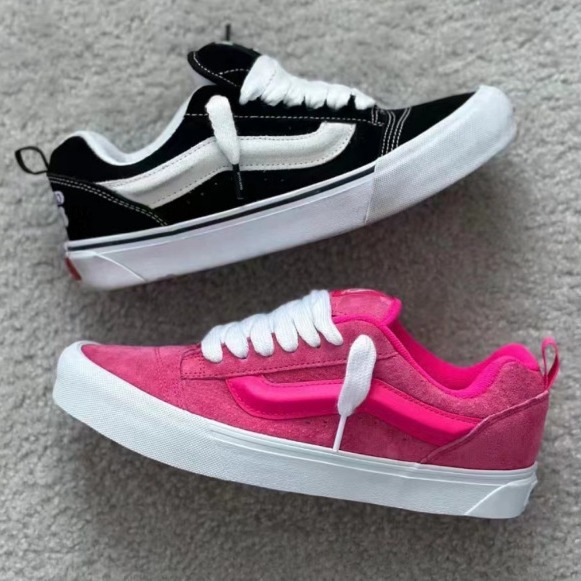 Pure Original Vans Bread Shoes Knuskool Dragon Fruit American Retro Trendyy Casual Non-Slip Thick-Soled Bread Shoes