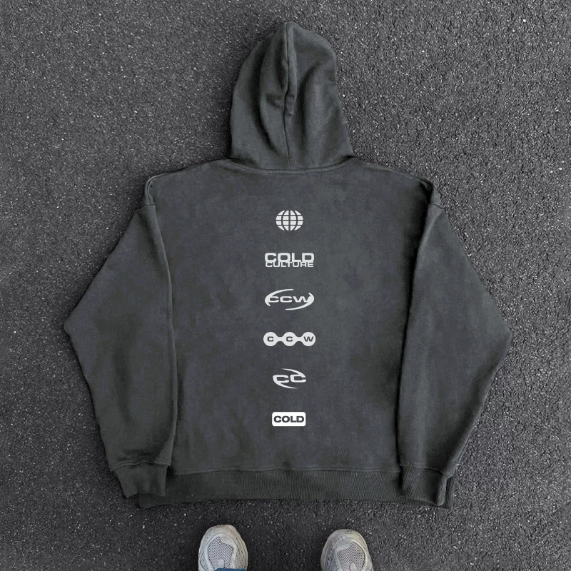 BOMBA STUDIO ins Trendy Amikaji Fashion Street Loose Hoodie Sweatshirt Men's and Women's Top