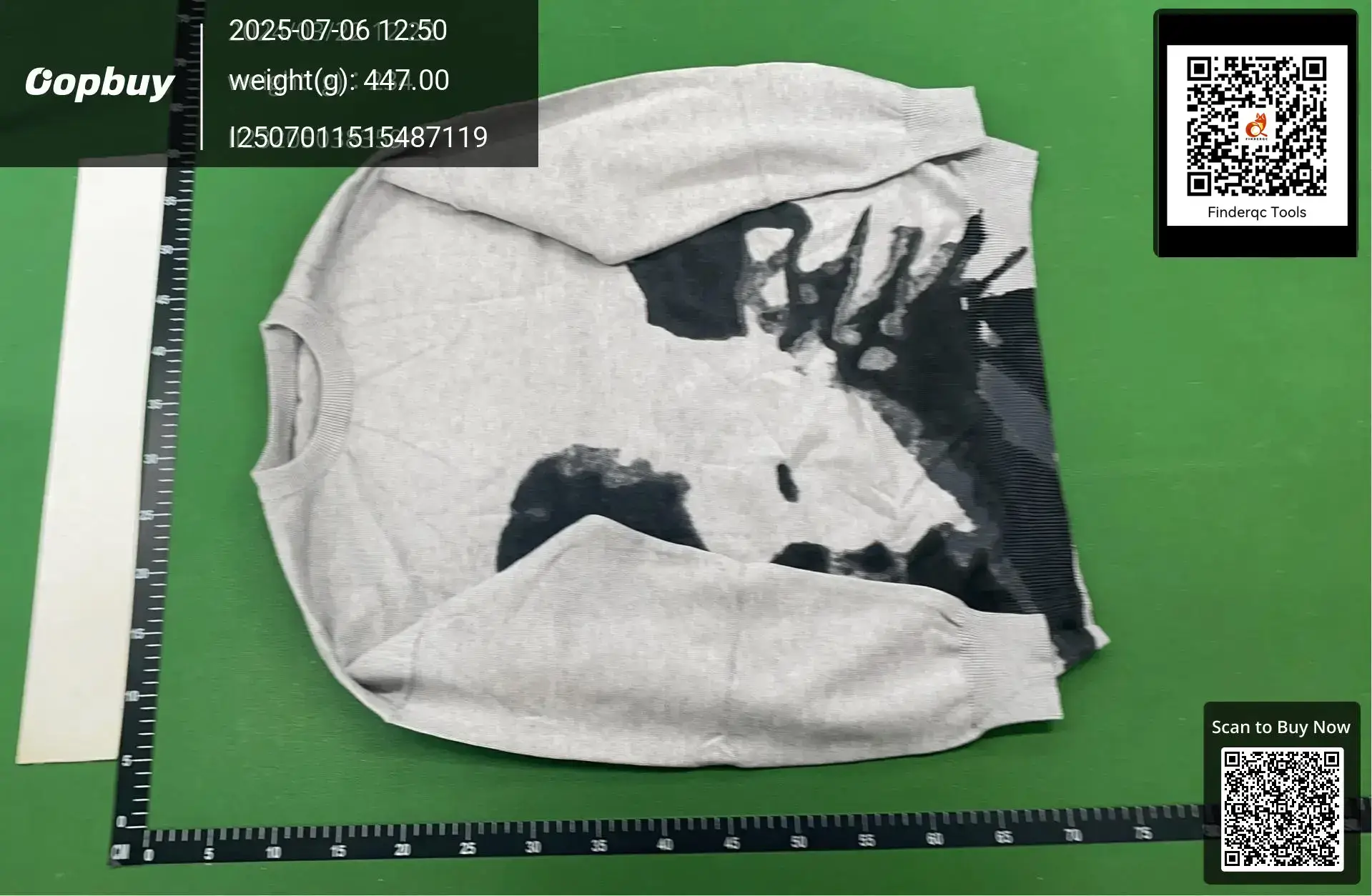 Independent Station Long Sleeve Round Neck Retro Street Loose Casual Knitted Shirt Pullover Grey Printed Sweater