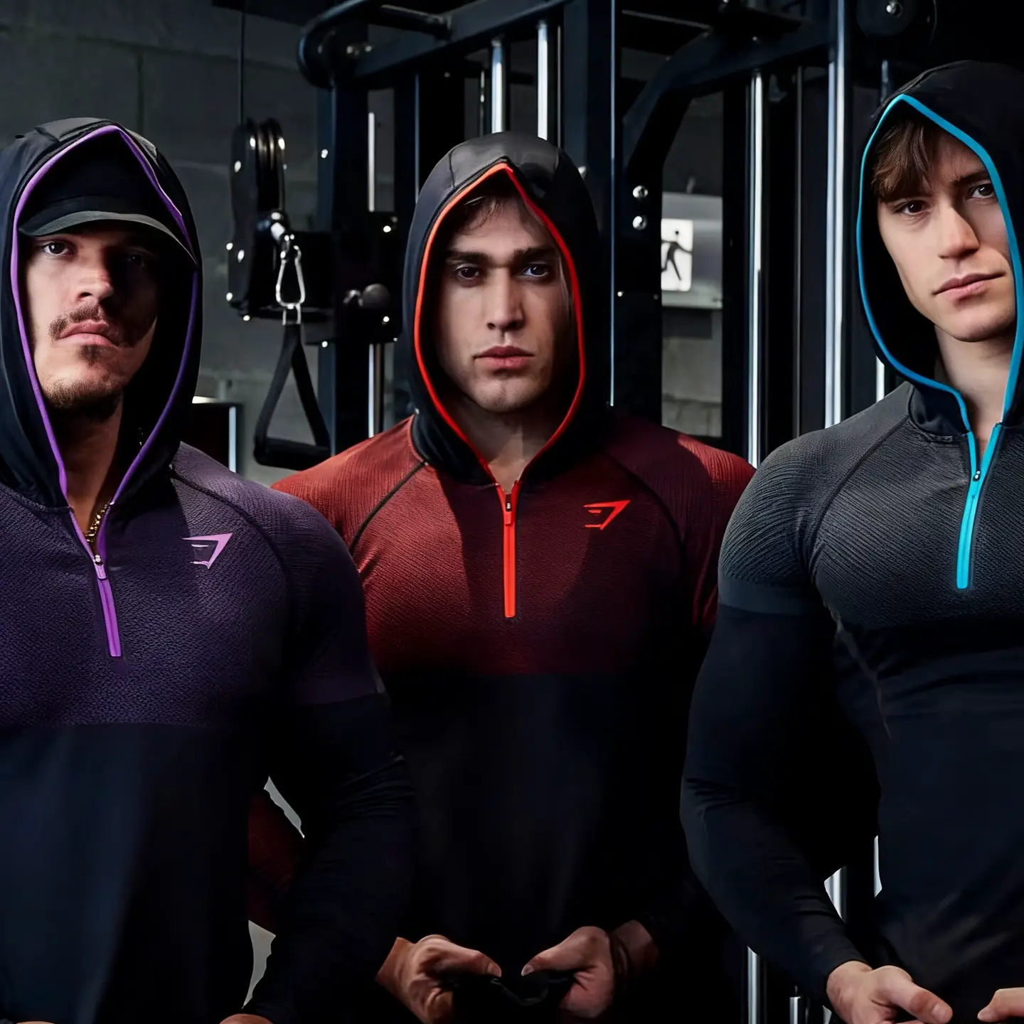 Gymshark Onyx 5.0 Seamless Hoodie Sports Tight-Fitting Seamless Hoodie Fitness Top