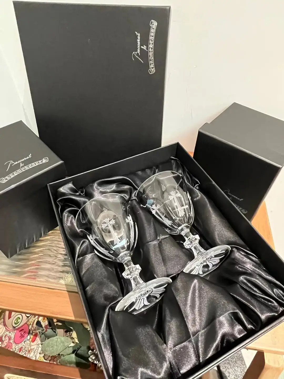 Baccarat x Chrome Hearts Crystal Wine Glasses