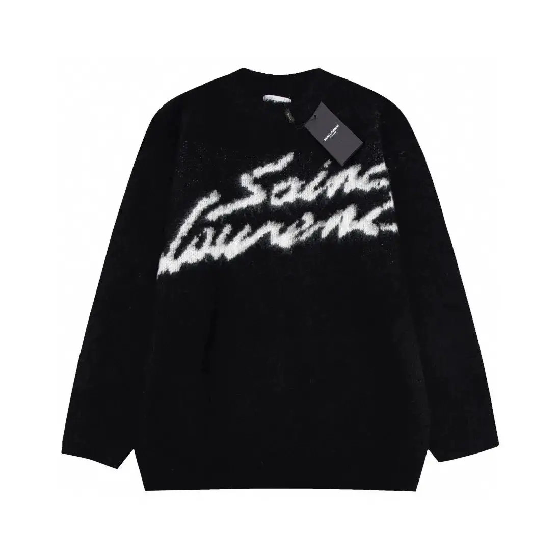 【 DX51-1 】 2024 Autumn and Winter New Letter Men's and Women's Same Style Seahorse Wool Round Neck Sweater