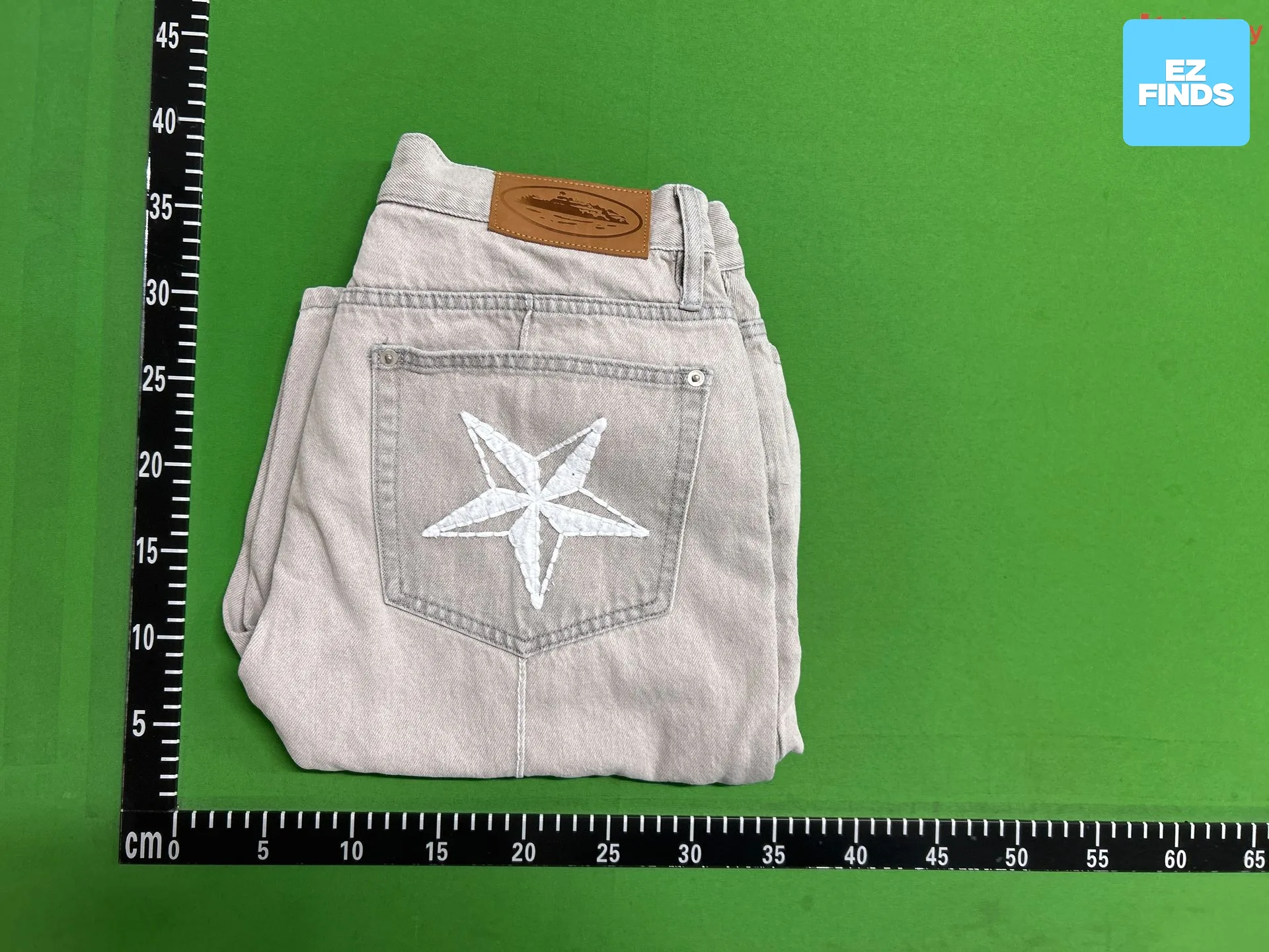 Beauty Trendy Alcatraz Casual Suit High Street Men and Women Couple Trendy Denim Jacket Jacket Jeans — foto QC 2