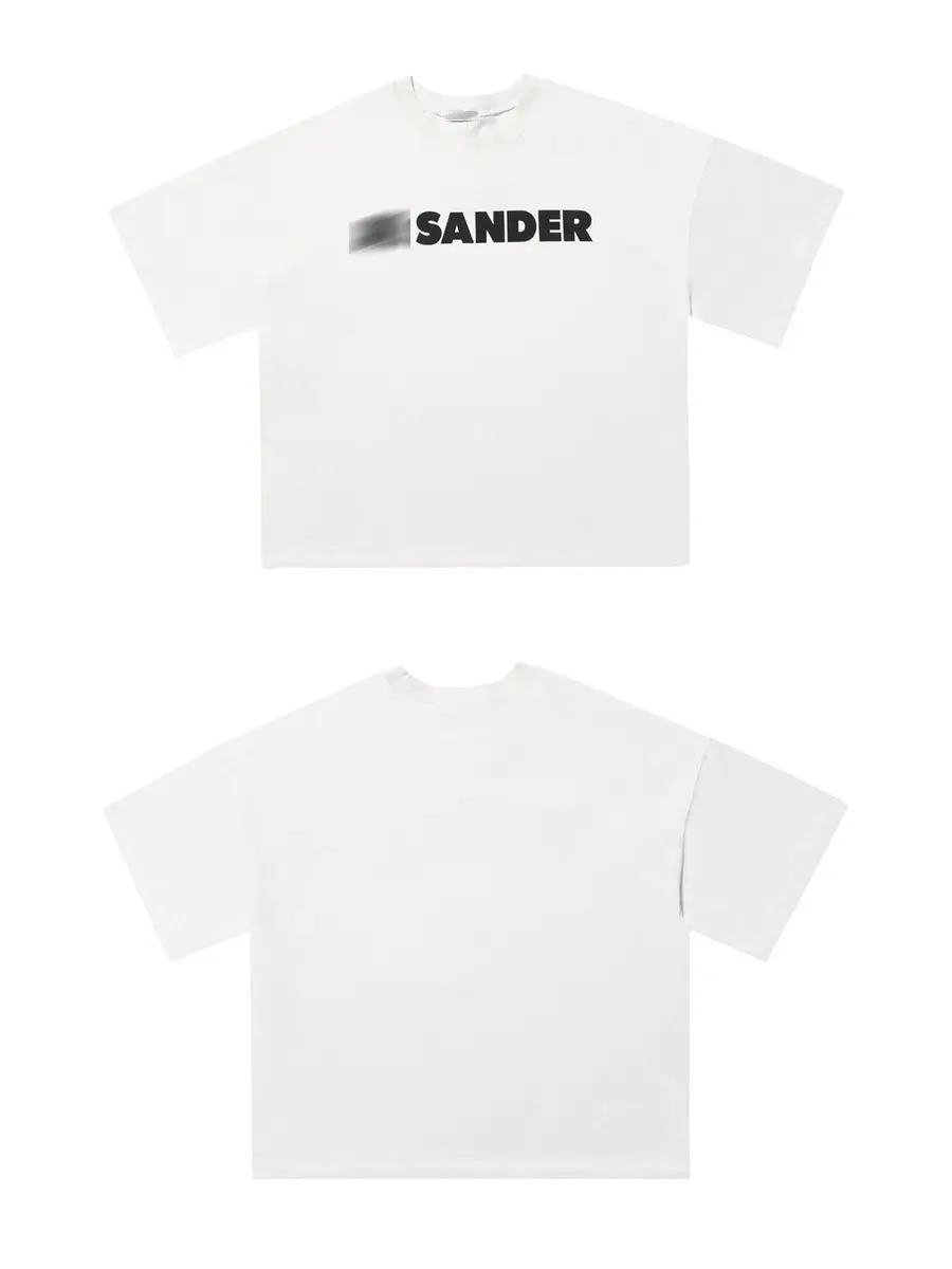 American Classic Large Letter Jil Normcore Printed Loose Short-Sleeved Men's and Women's Couple T-Shirt 300g Cotton Trendy Half-Sleeve