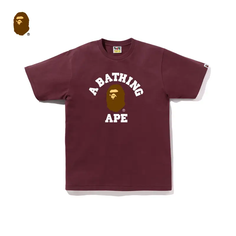 Bape Men's 25Th Autumn and Winter Classic Ape letter Print Short-Sleeved T-Shirt X00110P