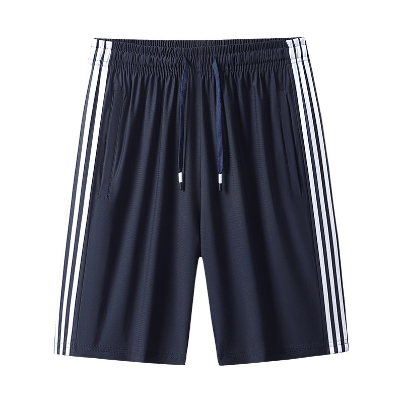 Summer Ice Silk Shorts for Men, Loose Fit, Large Size, Sports Pants, Nylon Casual Pants, Quick-Dry Ice Silk Beach Pants, Cross-Border
