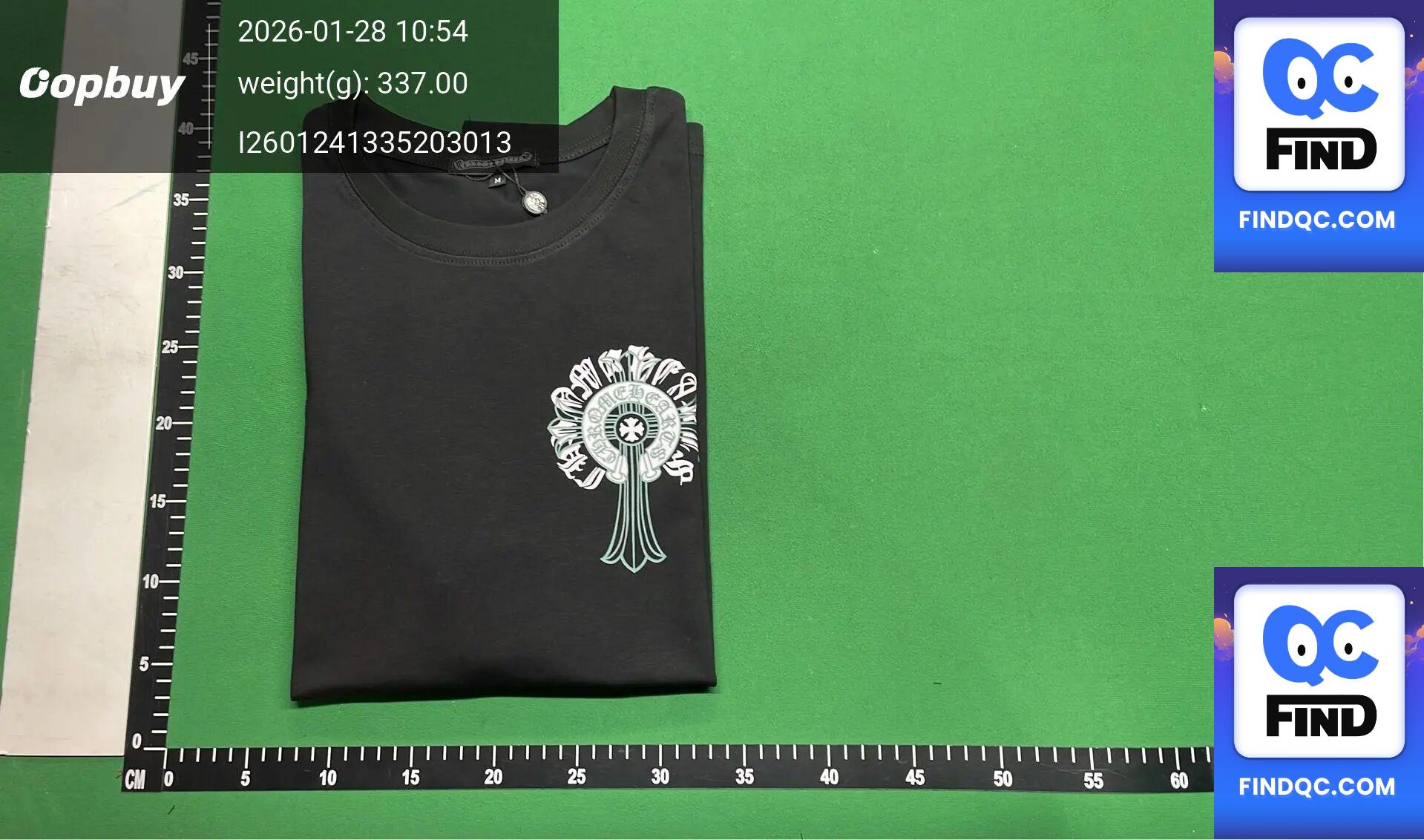 Correct Version of Chrome Hearts23Ss Colorful Horseshoe Buckle Cross Short-Sleeved Men's Pure Cotton Large Size T-Shirt QC