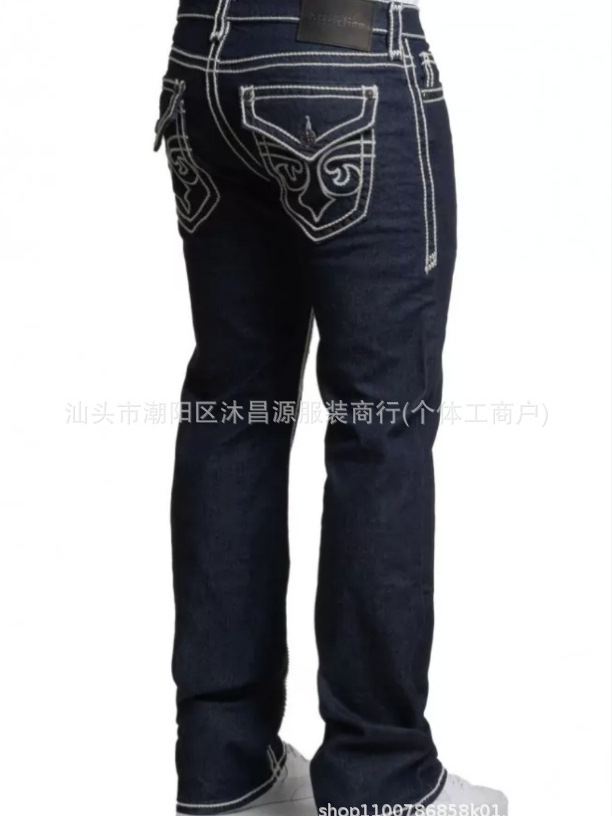 2025 American Washed Fashion Cross-Border Export Retro Spring and Autum New Style Personalized Loose and Versatile Slim Jeans