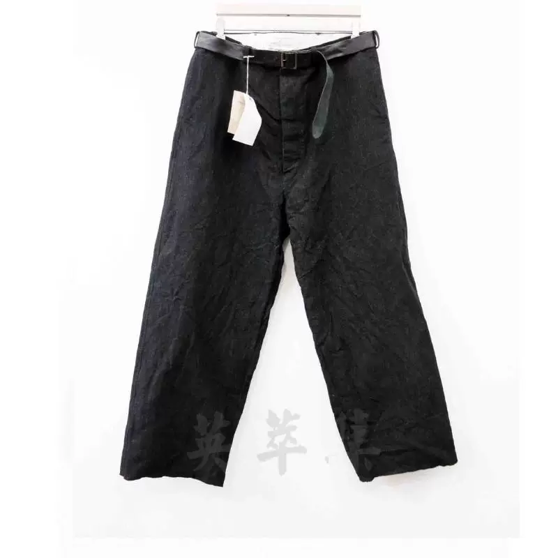 Customized Paul Harnden Shoemakers Herringbone Wool Pant Straight Leg Curled Edge Pants