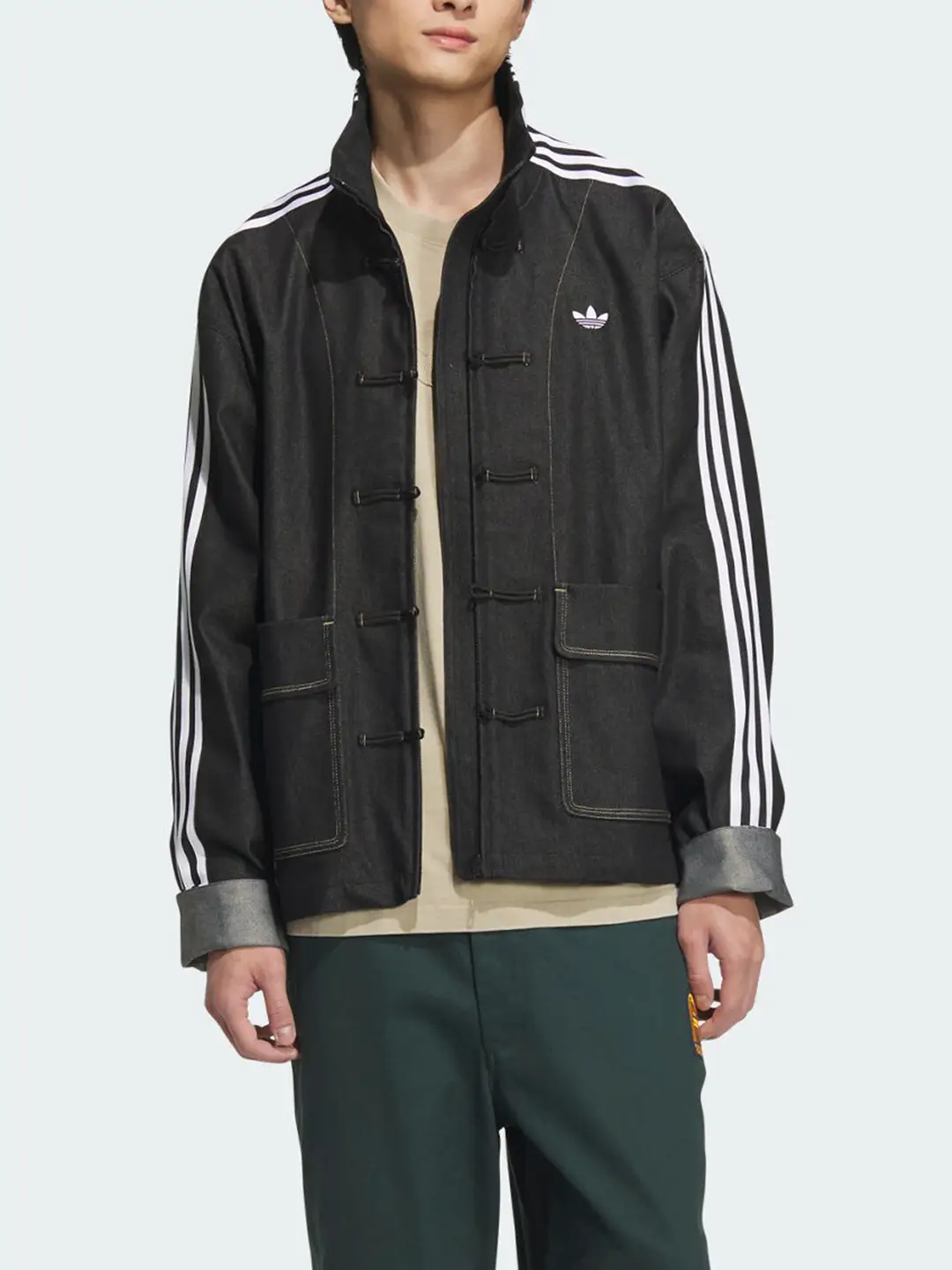 Adidas/Adidas Official Authentic Clover Men's and Women's Denim Sports Loose jacket Outwear Jw1969