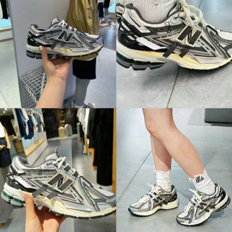 Good-Looking and Breathable Putian Shoes Pure Original Nb1906Ad Dad Shoes for Men and Couples New Splicing Gray Breathable Running Shoes