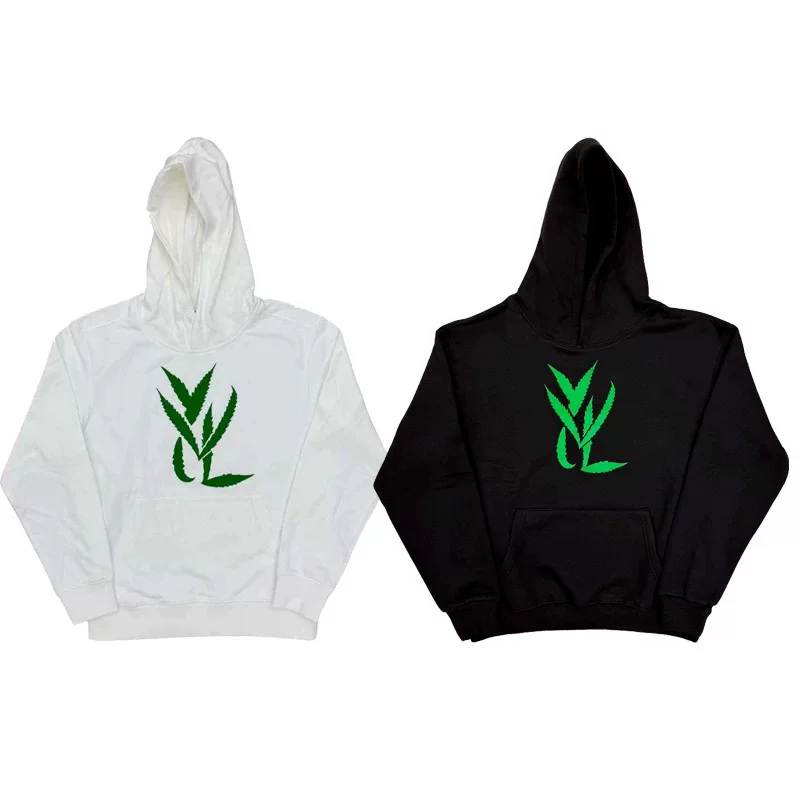 KK11 GREEN ON HOODIE YVL Playboicarti Same Style Hooded Sports Shirt Hooded Coat for Men