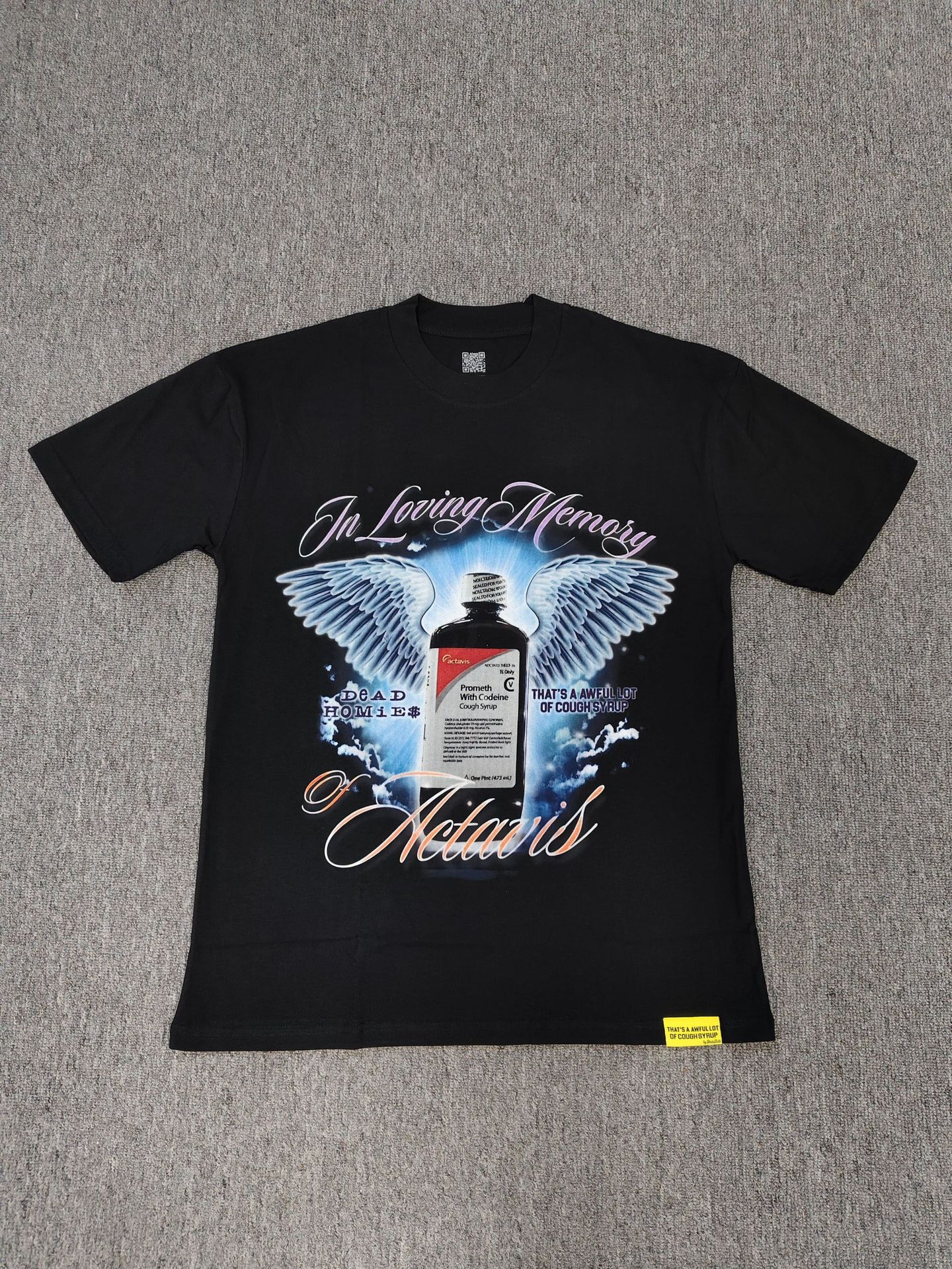 That's a Awful Lot of Cough Syrup Trendy Brand Wing Bottle Short-Sleeve T-Shirt and Shorts Set