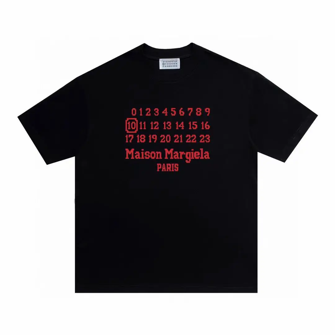 European and American 280g Heavy Double Yarn Pure Cotton Foam Printed Short-Sleeved T-Shirt