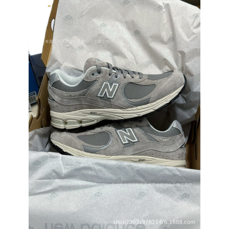 2025 European Cross-Border Putian Shoes Pure Original Nb2002Rc Yuanzu Gray Thick-Soled Men's and Women's Casual Running Sneakers