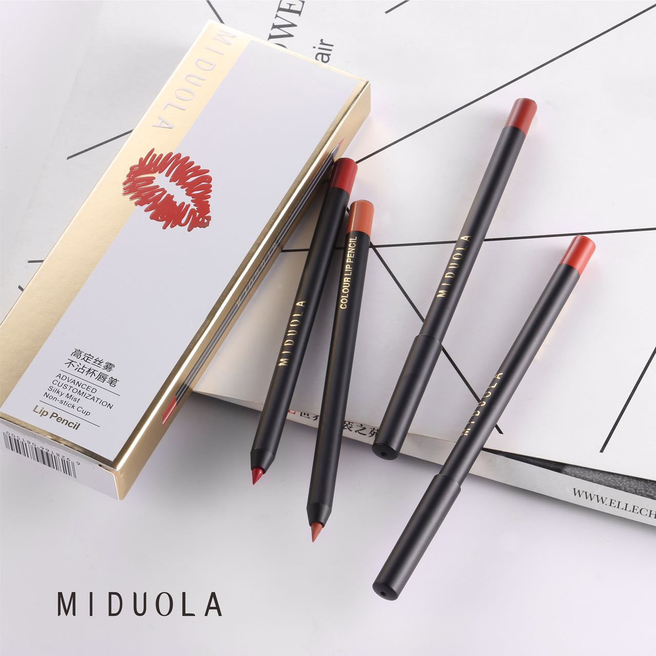 Midora 8911 lip liner durable cup does not fade waterproof for beginners wholesale parity