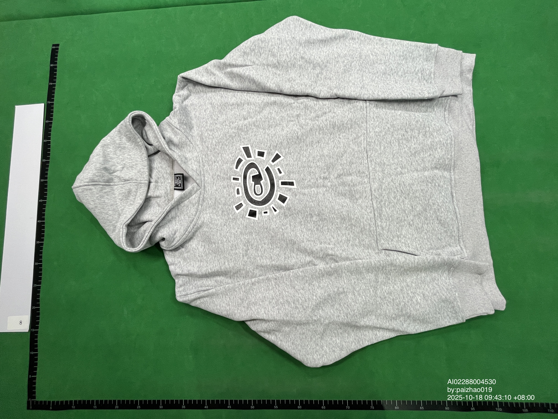 Cross-border alwaydowhatyoushoulddo American fashion brand fleece-lined sweater ADWYSD Sun roll basic QC