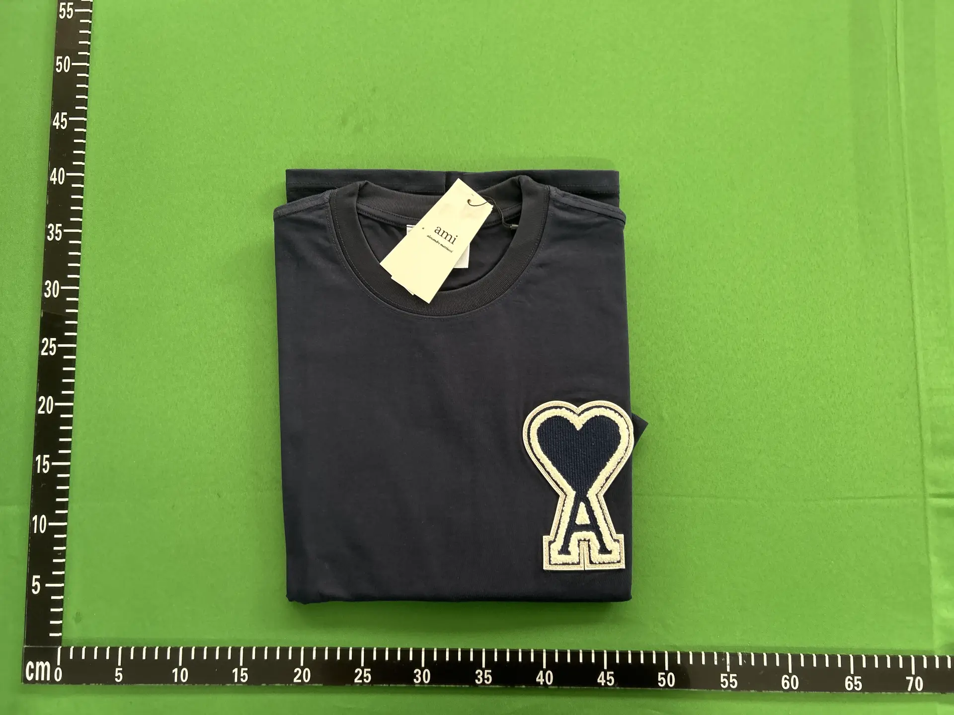 AMI Paris Ami de Coeur T-Shirt Navy