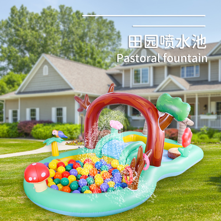 New Large Fish Pond Children's Mat Slide Large Toy Pool Outdoor Swimming Pool Household Supplies