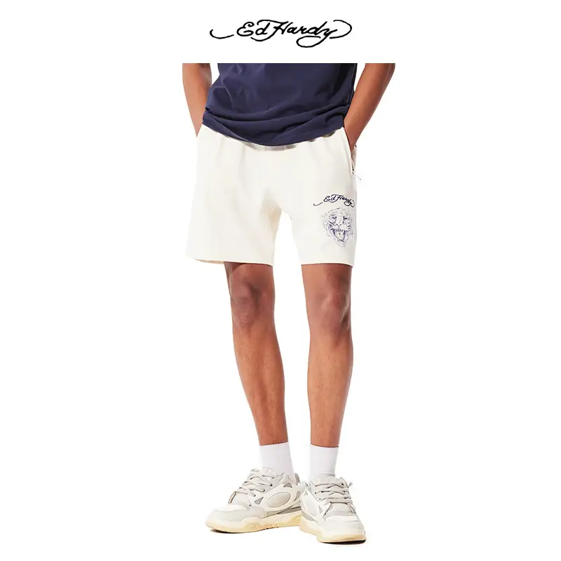 Ed Hardy Ed Hardy Summer Loose Trendy Sports Retro Easiest for match Casual Pants American Style Men shorts