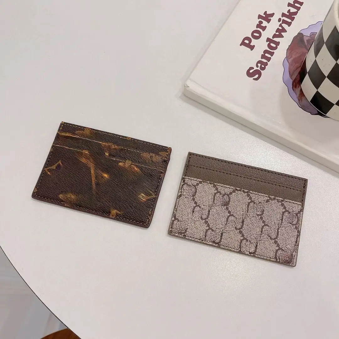 Cross-border European and American Classic Card Holder Card Holder ID Bag Leather Credit Card Small Card Holder Business Card Wallet Multi-Card Holder