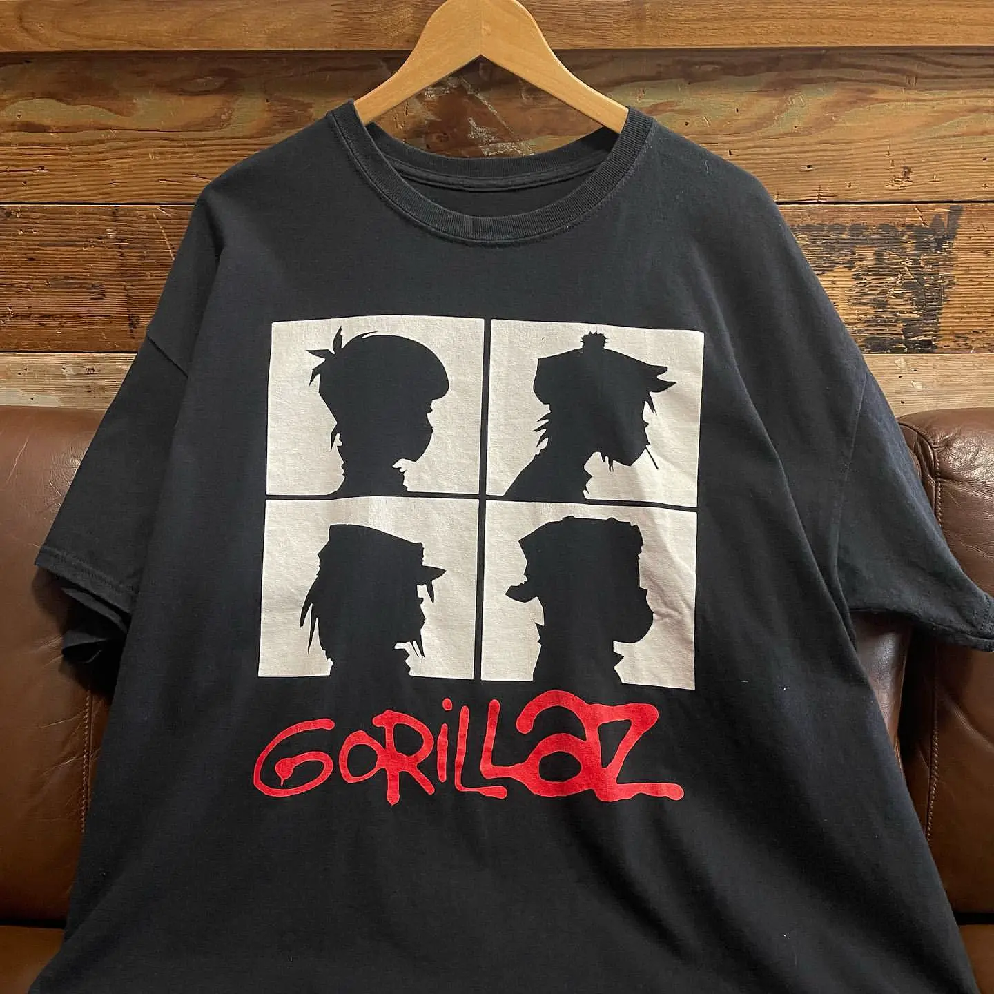 Virtual Character Gorillaz Street Kids Street Fighter Band T-Shirt Loose Harajuku Unisex Versatile Half-Sleeve